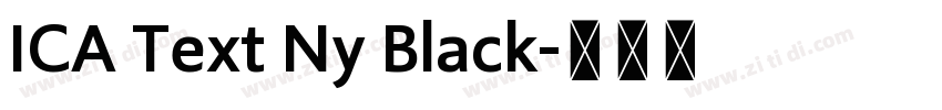 ICA Text Ny Black字体转换